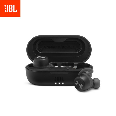 JBL UA Streak 入耳式真无线运动蓝牙耳机 防汗防水音乐手机耳机 黑色