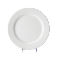 名凌西餐厅酒店餐具纯白陶瓷平盘 白瓷平盘15英寸(37.5cm*2cm) 20个装