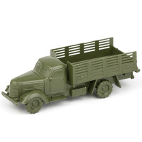 模型军事 儿童塑料小玩具户外军事交通模型 沙盘模型军事卡车 (10个)