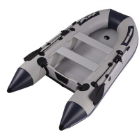 冲锋舟救生艇加厚铝合金底充气橡皮皮划艇 3米+二冲程6.0马力