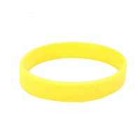 硅胶手环团建分组纯色无字篮球运动分组腕带拓展活动 黄色10个