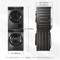 小天鹅(LittleSwan)10kg滚筒洗衣机+全自动热泵烘干机TG100UTEC+809+860EPRO洗烘护套装