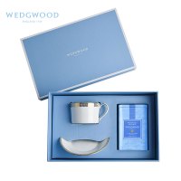 Wedgwood金色蕾丝杯碟组+原味茶罐礼盒1058011+1059217