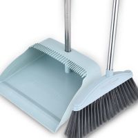加厚扫帚簸箕扫地工具笤帚套装组合 两件套北欧淡蓝色