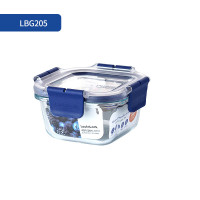 乐扣乐扣(LOCK&LOCK)耐热玻璃可冷冻可微波可烤箱保鲜盒LBG205-300ML
