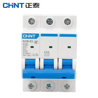 正泰(CHNT)小型断路器昆仑微型家用保护器NXB-63 3P 50A 5个装