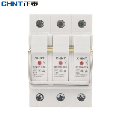 正泰(CHNT)熔断器底座RT28N-32 3P 5个装