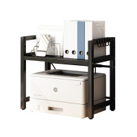 打印机置物架桌面双层小型办公室复印机架子多功能支架桌上收纳架