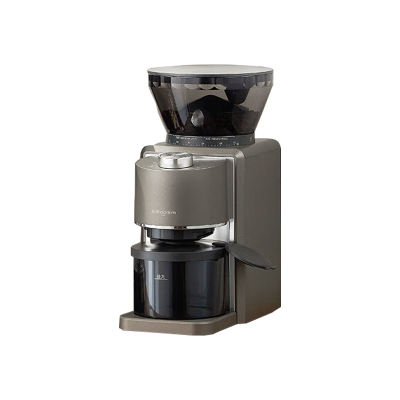 东菱(DonLim)磨豆机家用 电动咖啡豆粉 全自动研磨机 精准锥形磨 压粉盒+支架双用DL-9406