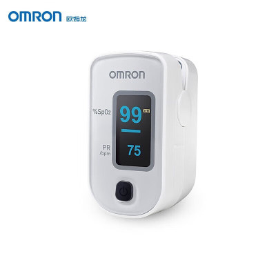 欧姆龙(OMRON)血氧仪HPO-100家用指夹式脉搏血氧饱和度脉搏检测器指脉氧仪手指夹式血氧夹 HPO-101电池