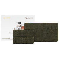 洁丽雅(grace)毛巾浴巾礼盒 一浴巾两毛巾 绿色 W0396+W0395 70×140cm/34×75cm