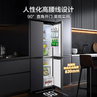 美的(Midea)十字四门冰箱BCD-407WSPZM(E) 炭灰-月夜