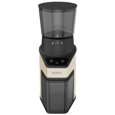 领致(LEASY) 家用迷你便携式锥形意式全自动咖啡粉研磨机 象牙白 G02-150
