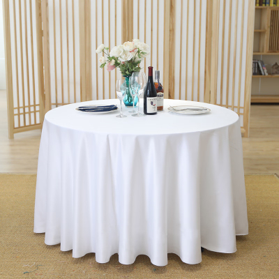 林展圆形纯色宴会餐桌布圆桌台布 直径90cm*高度70cm