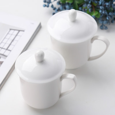 古睿德陶瓷茶杯品质商务白瓷杯