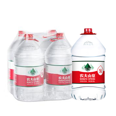 农夫山泉 饮用水 饮用天然水5L*4桶 整箱装 桶装水(zglt)