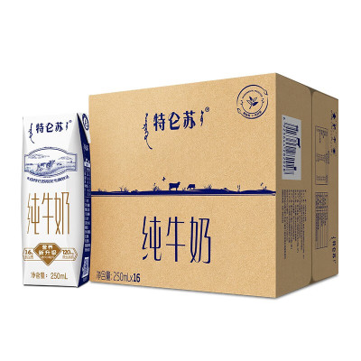 蒙牛 特仑苏纯牛奶 250ml*16盒