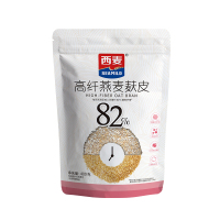 [纯燕麦麸皮]西麦高纤燕麦麸皮400g*3袋装零添加蔗糖营养早餐代餐懒人速食