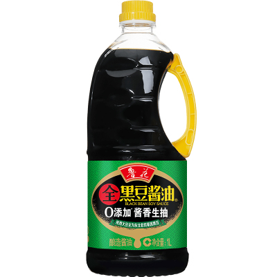 鲁花全黑豆酱香生抽酱油1L