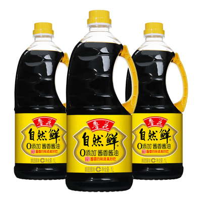 鲁花自然鲜酱香酱油1L*3