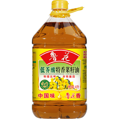 鲁花低芥酸特香菜籽油4L