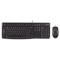 罗技(Logitech)MK120键鼠套装 有线键鼠套装 办公键鼠套装 电脑键盘 USB即插即用 全尺寸 黑色