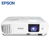 爱普生EPSON CB-FH06投影仪 全高清投影机商用(3500流明 1080P)标机+70寸电动幕布+吊架安装