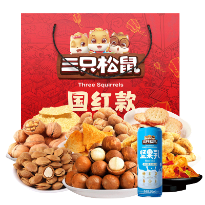 三只松鼠国红款礼包 (1270g/盒)