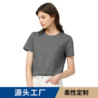 七梭定制GX01T恤女士夏季短袖骨感商务轻弹tshirt企业广告衫logo