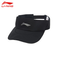 李宁LI-NING运动时尚跑步系列舒适透气男女同款空顶帽AMXR010-1黑000