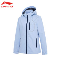 李宁LI-NING防风保暖女子运动风衣AFDR862-1竺葵红XL