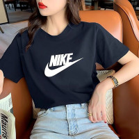 耐克NIKE短袖女装宽松圆领运动服时尚休闲针织透气半袖T恤