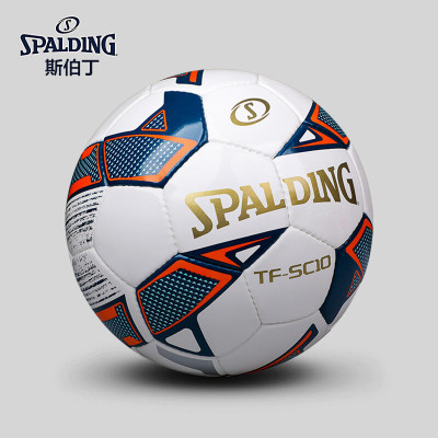 斯伯丁(SPALDING)标准5号成人训练比赛足球手缝耐用脚感实在64-970Y