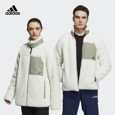 阿迪达斯(adidas)男女装情侣冬季户外两面穿保暖仿羊羔绒外套H20789