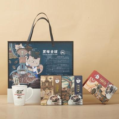 野鼬咖啡(KOPILUWAKCOFFEE)精品手冲挂耳咖啡送礼套装礼盒漫步情怀(蓝山版) 漫步情怀(蓝山版)