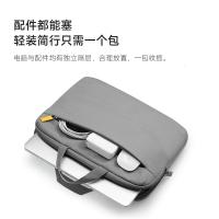 新秀丽(Samsonite)电脑包手提16英寸 苹果联想华为商务笔记本单肩包 BP5 灰色