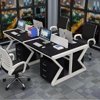 圣想简约职员办公桌四人位员工电脑桌屏风工作位办公桌椅组合办公家具