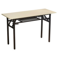 臻远 ZY-ZDZ-014 简易折叠桌长方形培训桌 白橡色双层 800*500*750