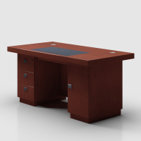 臻远ZY-BGZ-25办公桌木质贴皮油漆办公桌经理桌1.4米