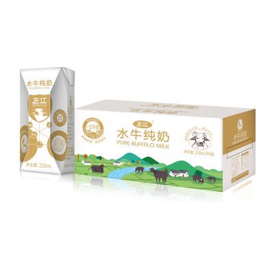 左江 水牛奶纯奶 210ML*10盒/箱