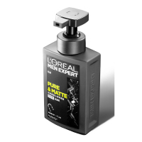 欧莱雅(L'OREAL) 男士炭爽净油氨基酸洁面乳180ml