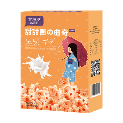 甘滋罗(GANZILUO) 甜甜圈曲奇饼干奶香味