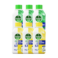 滴露(Dettol) 洗衣机清洁除菌液柠檬清新250ml*3瓶+松木250ml*3瓶