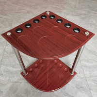 英辉(INVUI)台球杆落地式杆架8孔扇形立式球杆架台球桌放杆架台球架杆器
