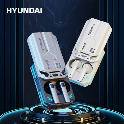 HYUNDAI 全金属蓝牙耳机YH-B030锌钛白