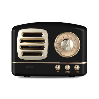HYUNDAI 收音机便携复古怀旧迷你音箱 M11黑色
