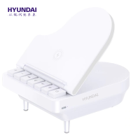 HYUNDAI 现代钢琴蓝牙音箱YH-F023(三个无线充)白色