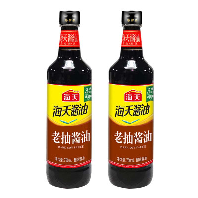 海天 老抽酱油750mL*2