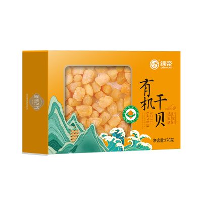 绿帝 有机干贝170g*1盒