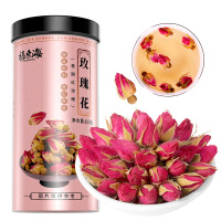 福东海玫瑰花100g/罐 平阴传统玫瑰花茶 低温烘干头期玫瑰花